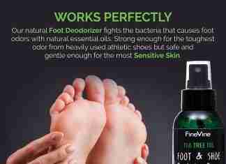 All Natural Shoe Deodorizer and Foot Deodorant Spray