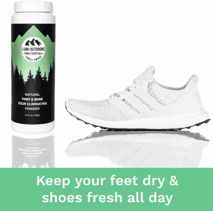 Natural Shoe Deodorizer Powder & Foot Odor Eliminator