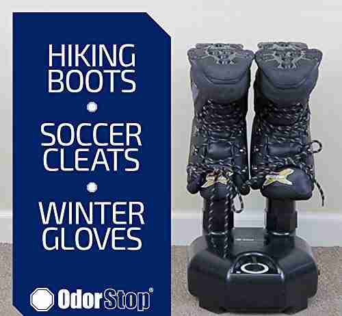 OdorStop Boot and Shoe Dryer and Deodorizer with Heat