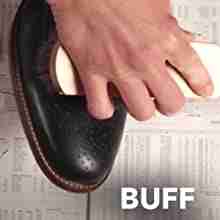 Buff KIWI Black Shoe Shine and Shoe Polish Kit