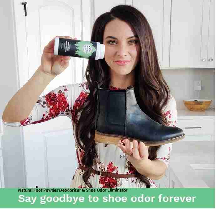 Natural Foot Powder Deodorizer & Shoe Odor Eliminator