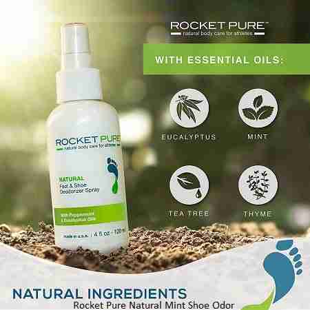 Rocket Pure Natural Mint Shoe Odor Spray