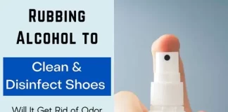 does rubbing alcohol remove dirt from shoes 1