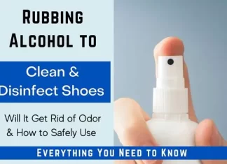 does rubbing alcohol remove dirt from shoes 1