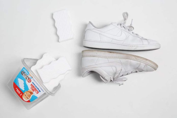 how do you use the magic eraser on shoes 4