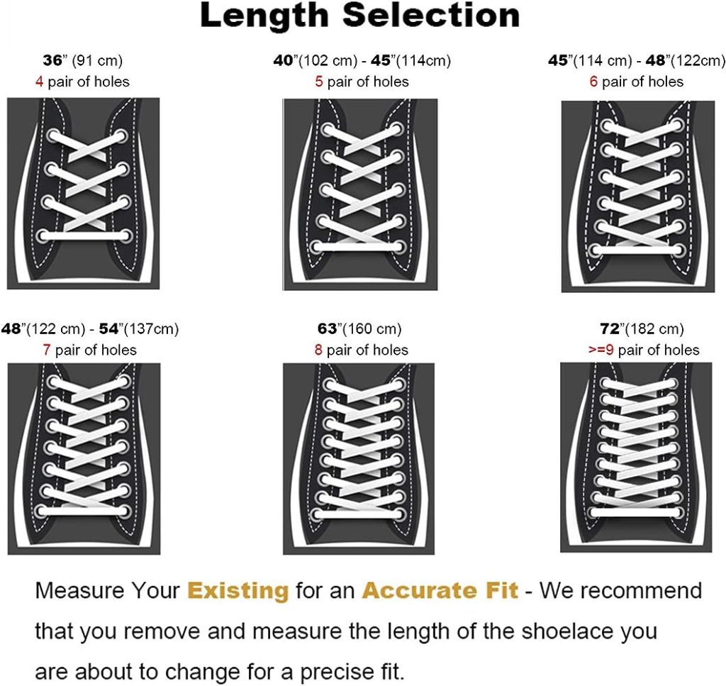 How Long Are Laces For 6 Hole Sneakers?