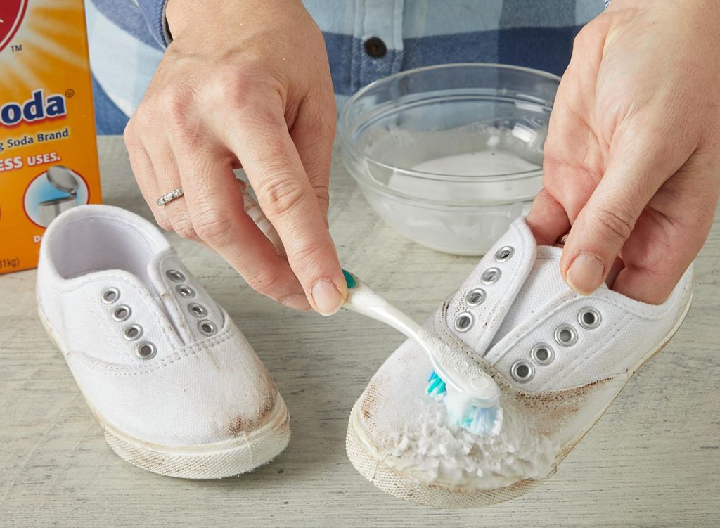 What Homemade Mix Should I Use To Clean My Shoes?