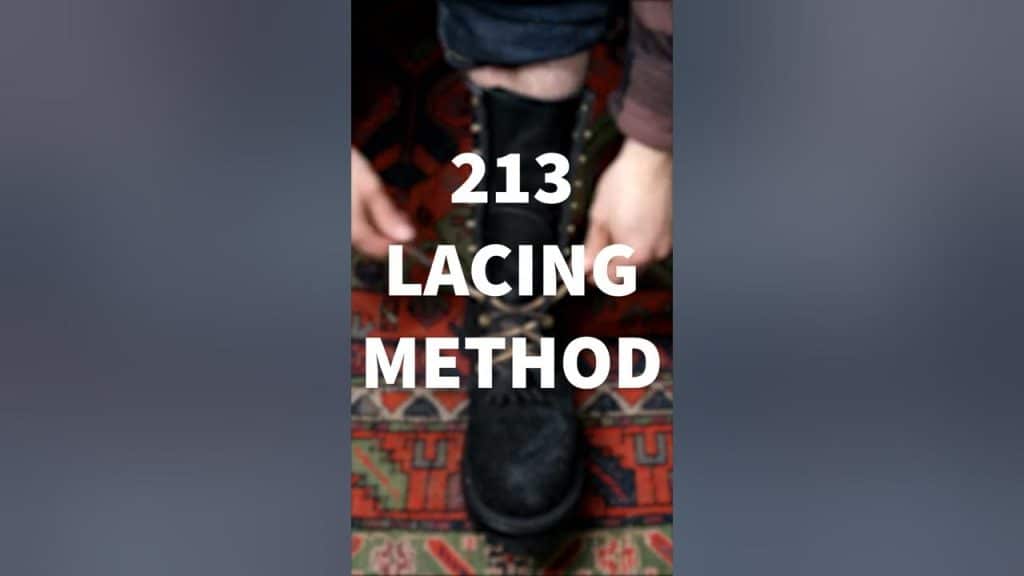 What Is The 2 1 3 Method Of Lacing Boots?