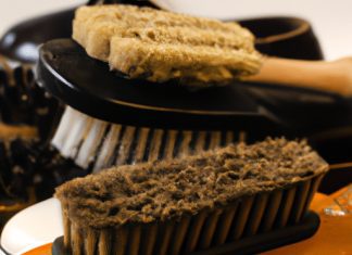 what types of brushes are suitable for cleaning shoes