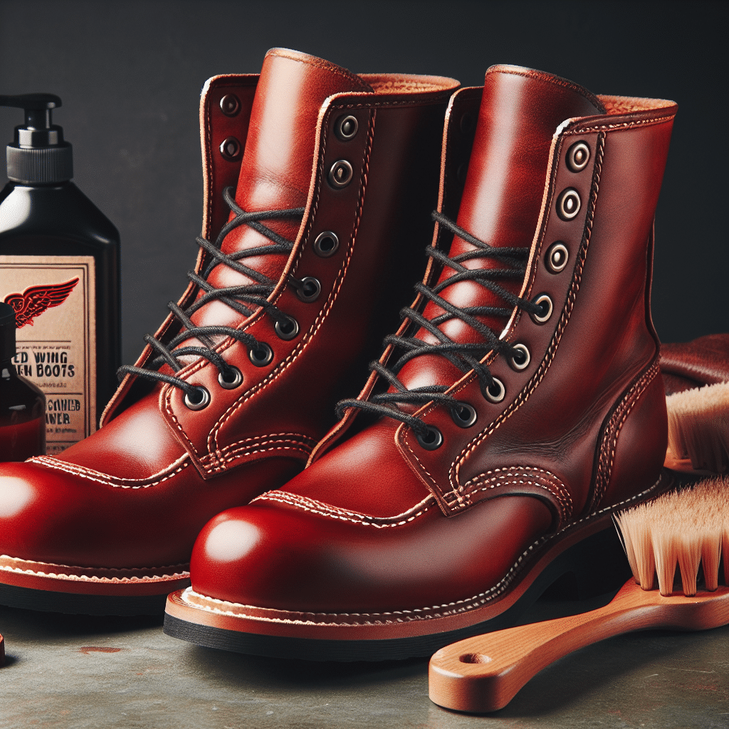 Brought Your Red Wings In For Our Signature Boot Cleaning And Conditioning