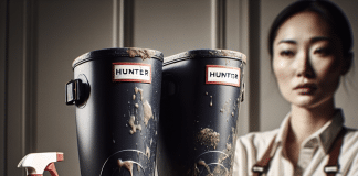 hunter rain boots splattered trust us to clean inside and out 1