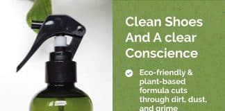 natural shoe cleaning spray made with plant based ingredients 2