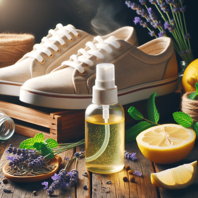 natural shoe deodorizer spray made with essential oils 3