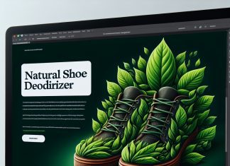 natural shoe deodorizing spray made with essential oils 1