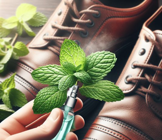 natural shoe odor spray made with organic ingredients