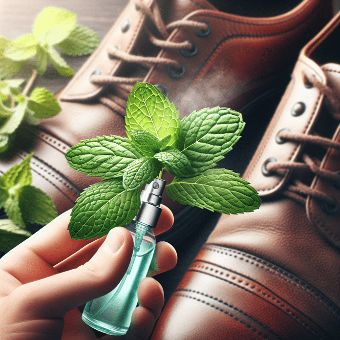 natural shoe odor spray made with organic ingredients