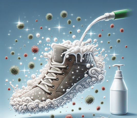 shoe sanitizing foam quickly kills bacteria and germs 1
