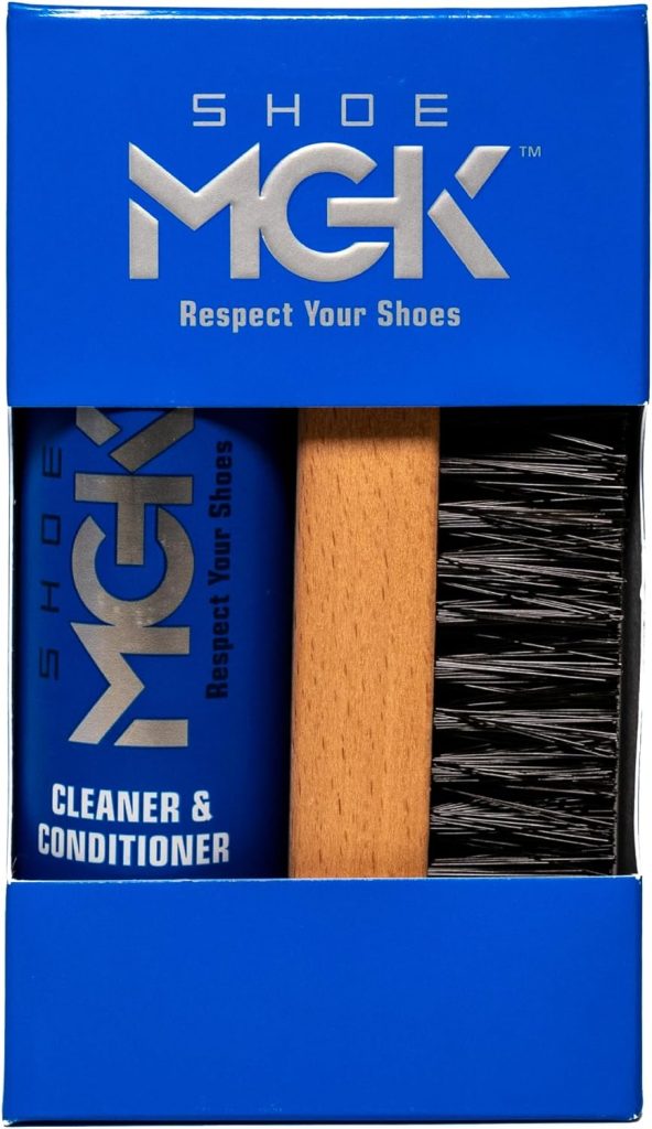 Shoe MGK Starter Shoe Cleaner Kit for White Shoes, Sneakers, Leather Shoes, Suede Shoes, and more - Shoe Cleaner  Conditioner with Brush