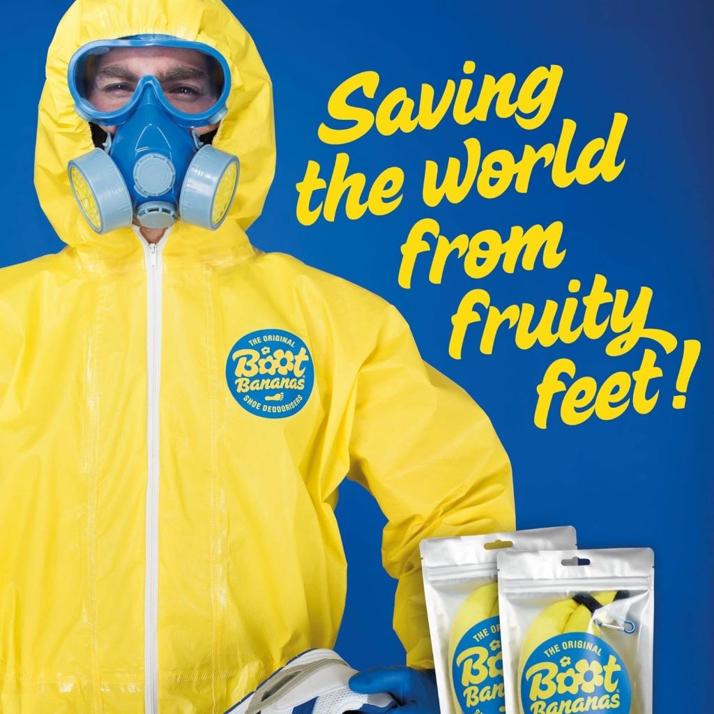 Boot Bananas Original Shoe Deodorizer | Long-Lasting, Reusable Sports Shoe Deodorizer Odor Neutralizer  Air Purifier | Eco-Conscious | Lasts 6 to 12 Months | 1 Pair
