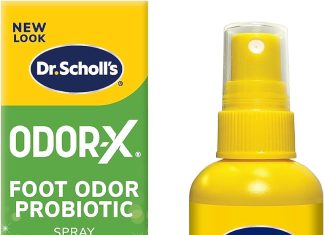 dr scholls odor x foot odor probiotic spray review