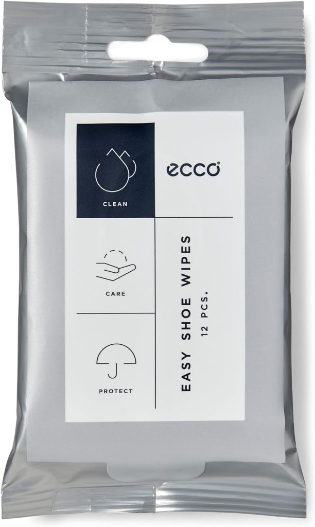 ECCO Easy Wipes Shoe Care Product, Transparent, 12 Pieces
