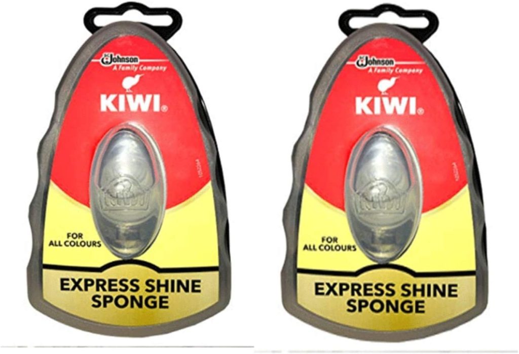 Kiwi Express Shoe Shine Sponge, Neutral 0.2 fl oz (pack of 2)