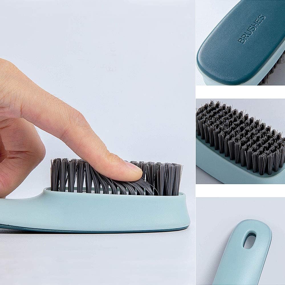 Laundry Brush Shoe Brush Shoe Cleaning Brush Scrub Brush for Stains,Household Cleaning Clothes Shoes Scrubbing,Household Cleaning Brushes Bathroom Ergonomics Grip Easy Hold Pack 2