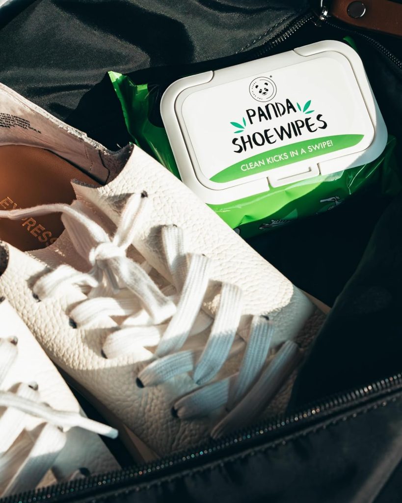 Panda Shoe Wipes. Removes Dirt, Grime, Dust, etc! Clean Sneakers Quick Wipes for Sneakers.
