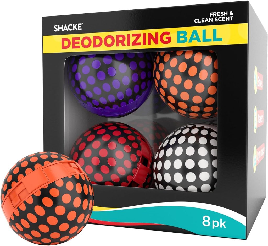 8pk Shoe Deodorizer Balls for Odor Elimination (Fresh Scent)