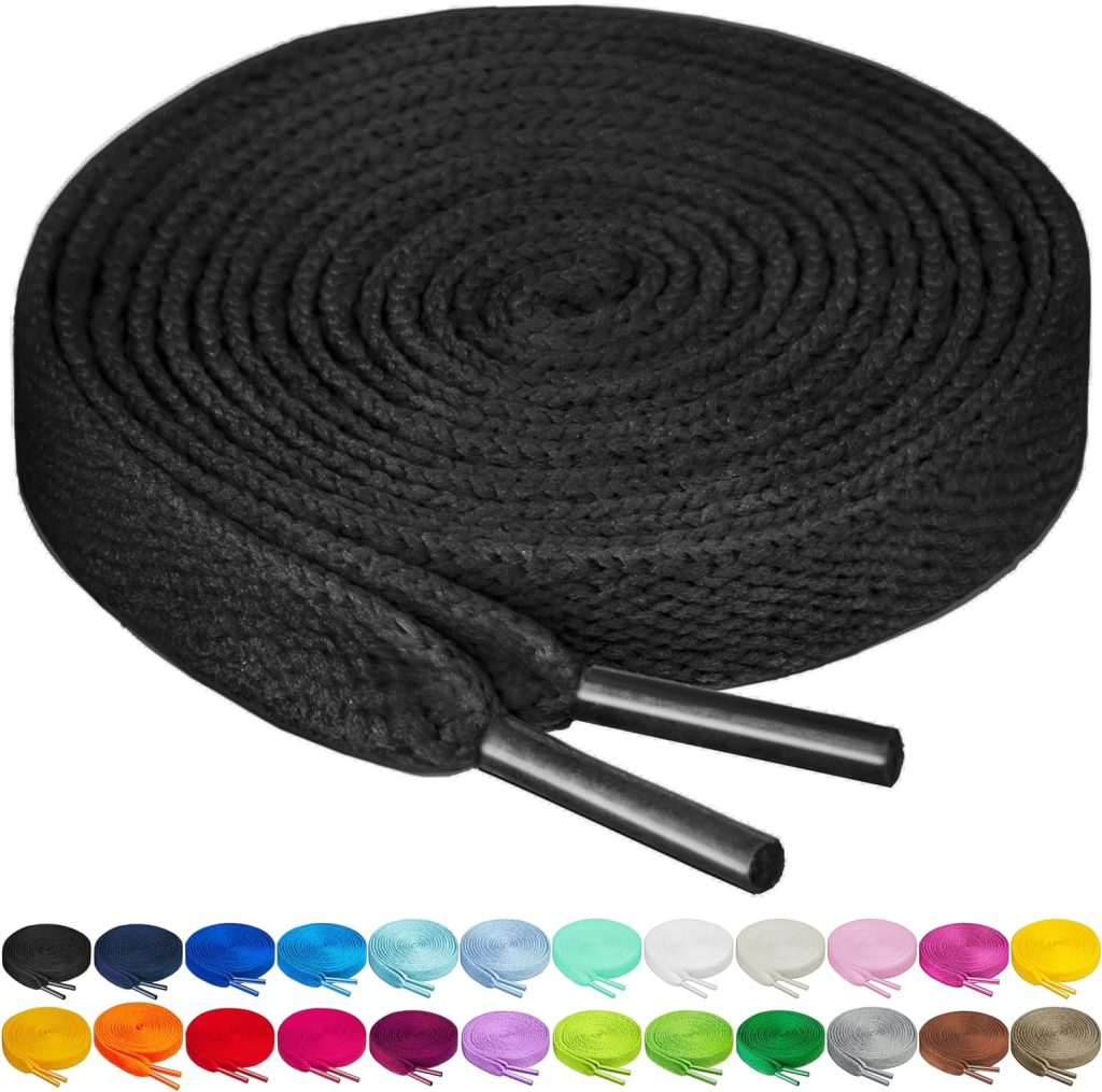 Birch Shoelaces in 27 Colors Flat 5/16 Shoe Laces in 4 Different Lengths