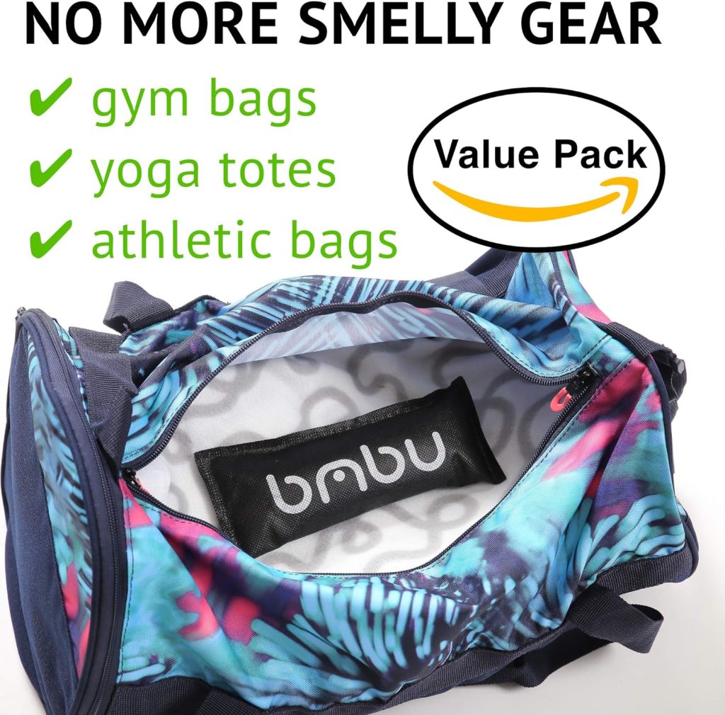 bmbu Charcoal Shoe Deodorizers - Activated Natural Bamboo Air Purifying Bag Insert for Sneakers Oder Eliminator Mini Bags -Absorber/Freshener for Gym Bag,Drawer,Closet,Car,Home, Cat Litter