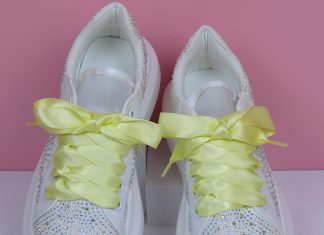 booyckiy 34 wide satin ribbon shoelaces flat colorful shoe laces for women girls 4