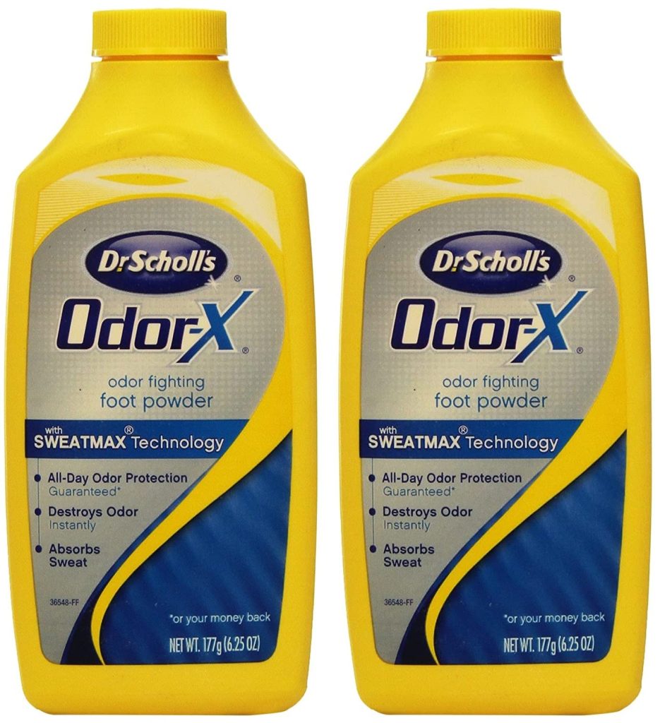 Dr. Scholls Odor-Fighting X Foot Powder, Yellow, 6.25 Ounce (Pack of 3)