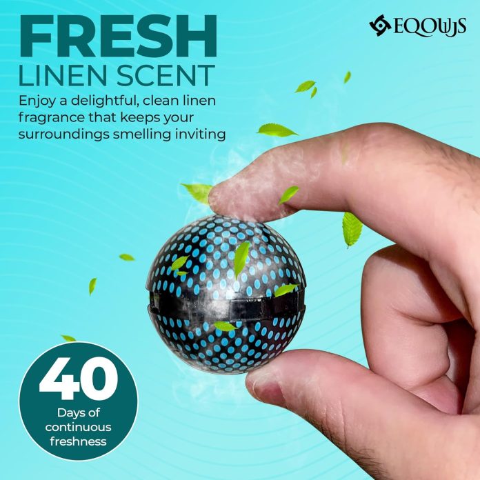 eqouus premium odor fighting deodorizer balls for shoes drawers closets lockers gym bags long lasting eco friendly odor 1 4