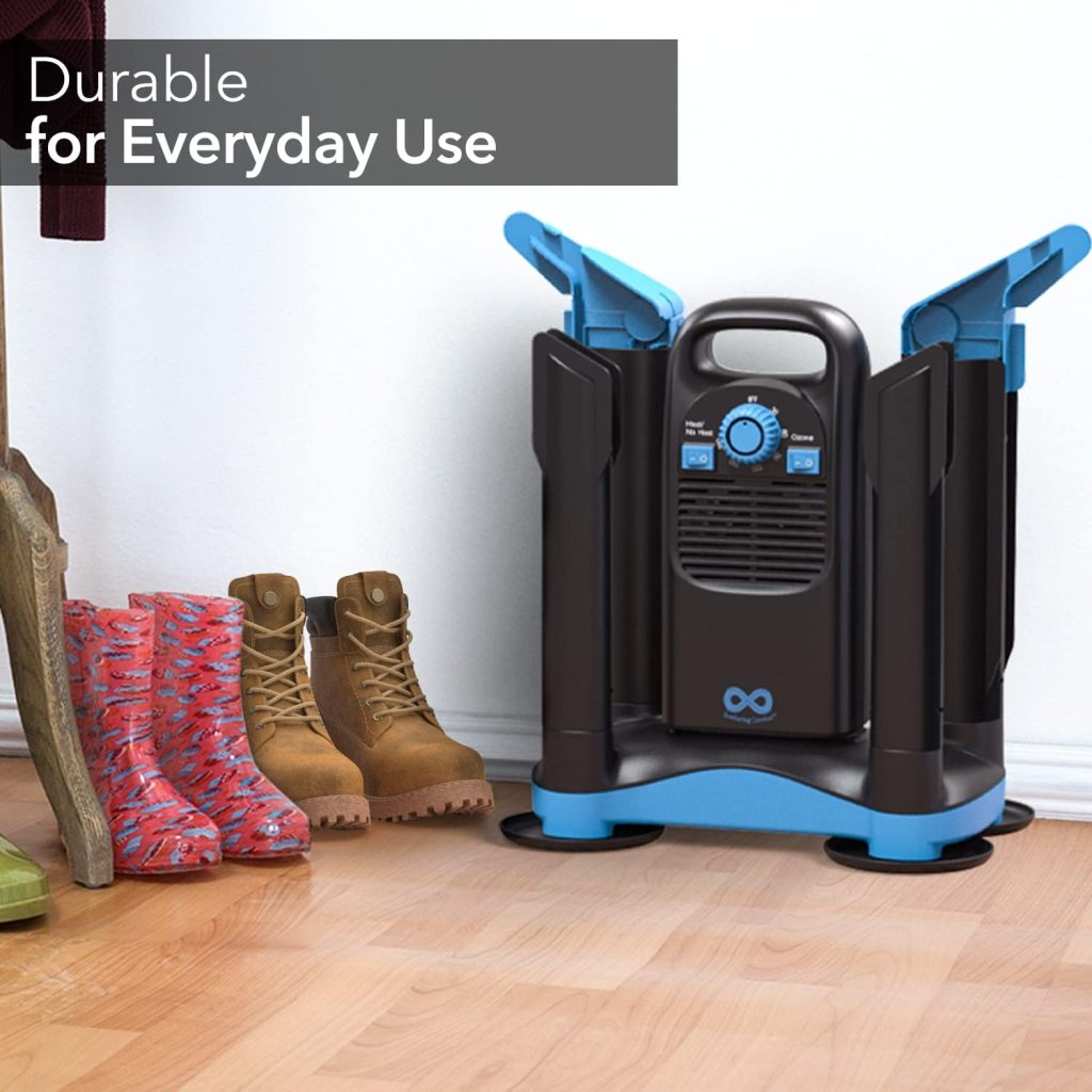 Everlasting Comfort ® Heavy Duty Boot Dryer and Deodorizer - Hybrid Forced Air Speed Drying System Uses Room Temp Air, Warms, Then Circulates to Dry Shoes, Work Boots, Gloves, Hats Overnight