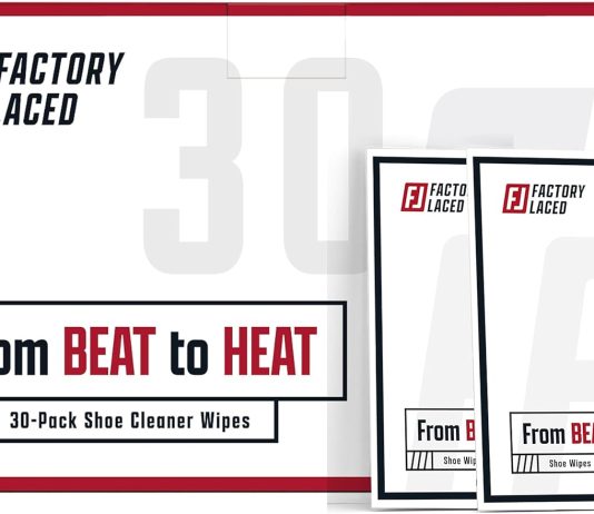 factory laced shoe cleaner wipes removes scuffs and dirt buildup on the go sneaker cleaning wipes use on leather nylon c