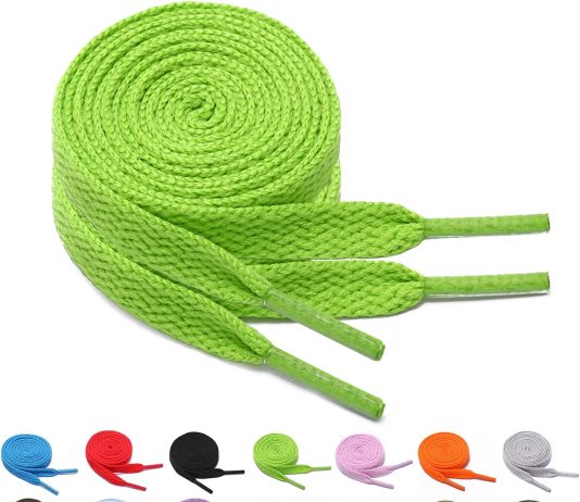 fadtop 2 pairs flat shoelaces colorful laces used for board shoes sports shoes casual shoesuniversal for adults and chil 2