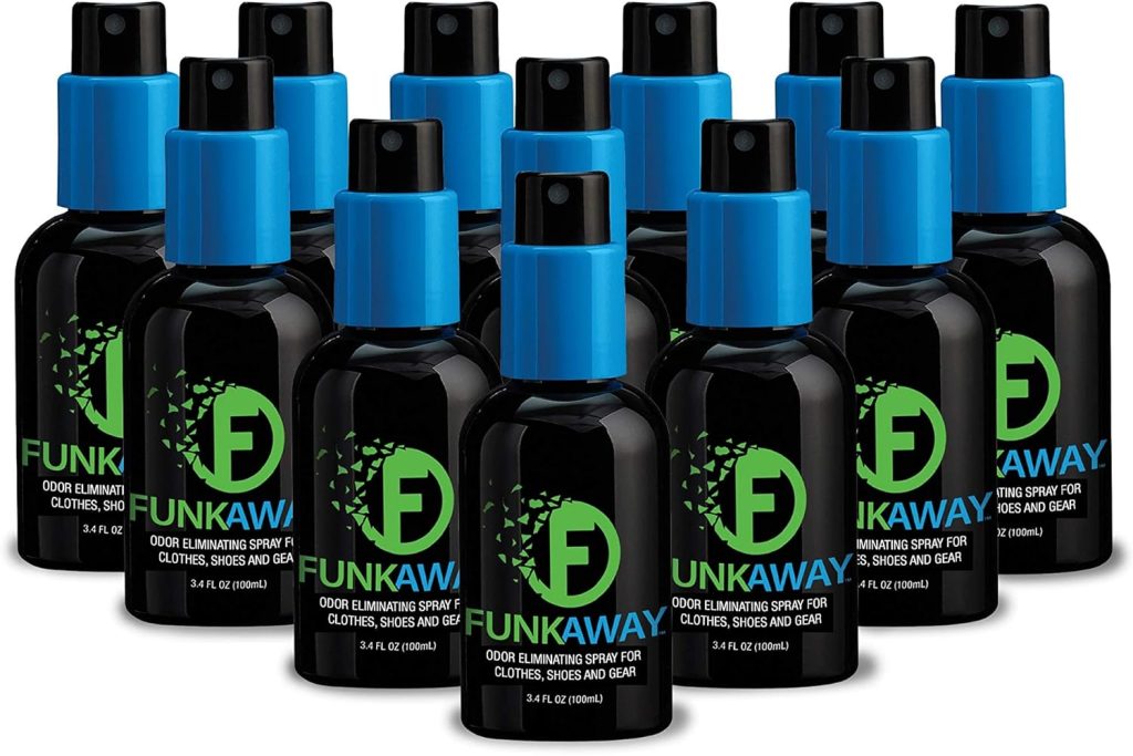FunkAway Aerosol Spray, 8 oz., Extreme Odor Eliminator Spray, Ideal for Shoe Smells, Pet Odors and Bulky Stuff that Wont Fit in the Wash; Attacks Musty Odors at the Source