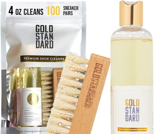 gold standard premium shoe cleaning kit sneaker cleaning kit for tennis leather canvas white shoe cleaner sneakers kit 1
