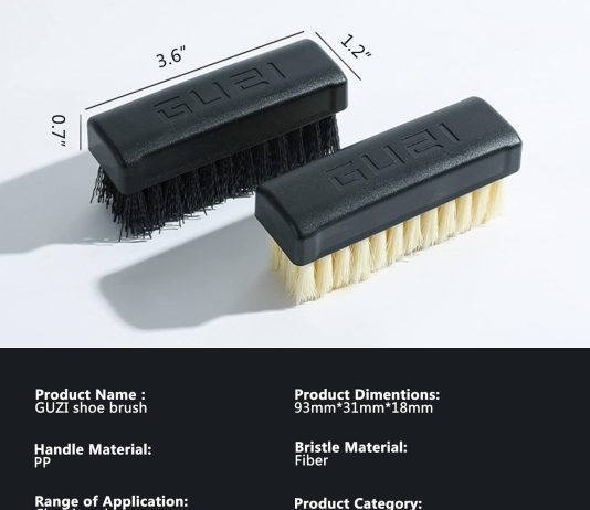 guzi 2pcs professional cleaning shoe brush plastic soft brush hard brush household cleaning set shoe care leather care s