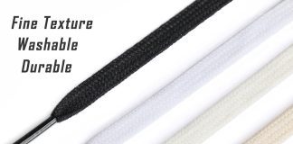 handshop 2 pairs flat athletic shoelaces 516 in 40 63 wide sneaker replacement shoe laces 4