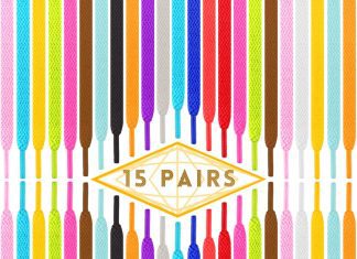 isusser 15 pairs 45 flat coloured athletic shoe laces for sneakers skate shoes boots and sport shoes 4