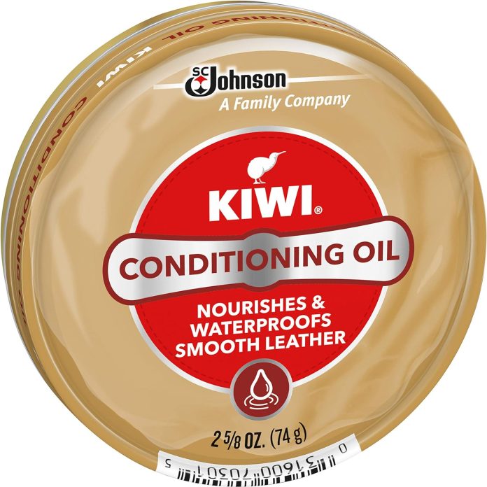 kiwi shoe conditioning oil leather care for shoes boots furniture jacket briefcase and more 2 58 oz 3