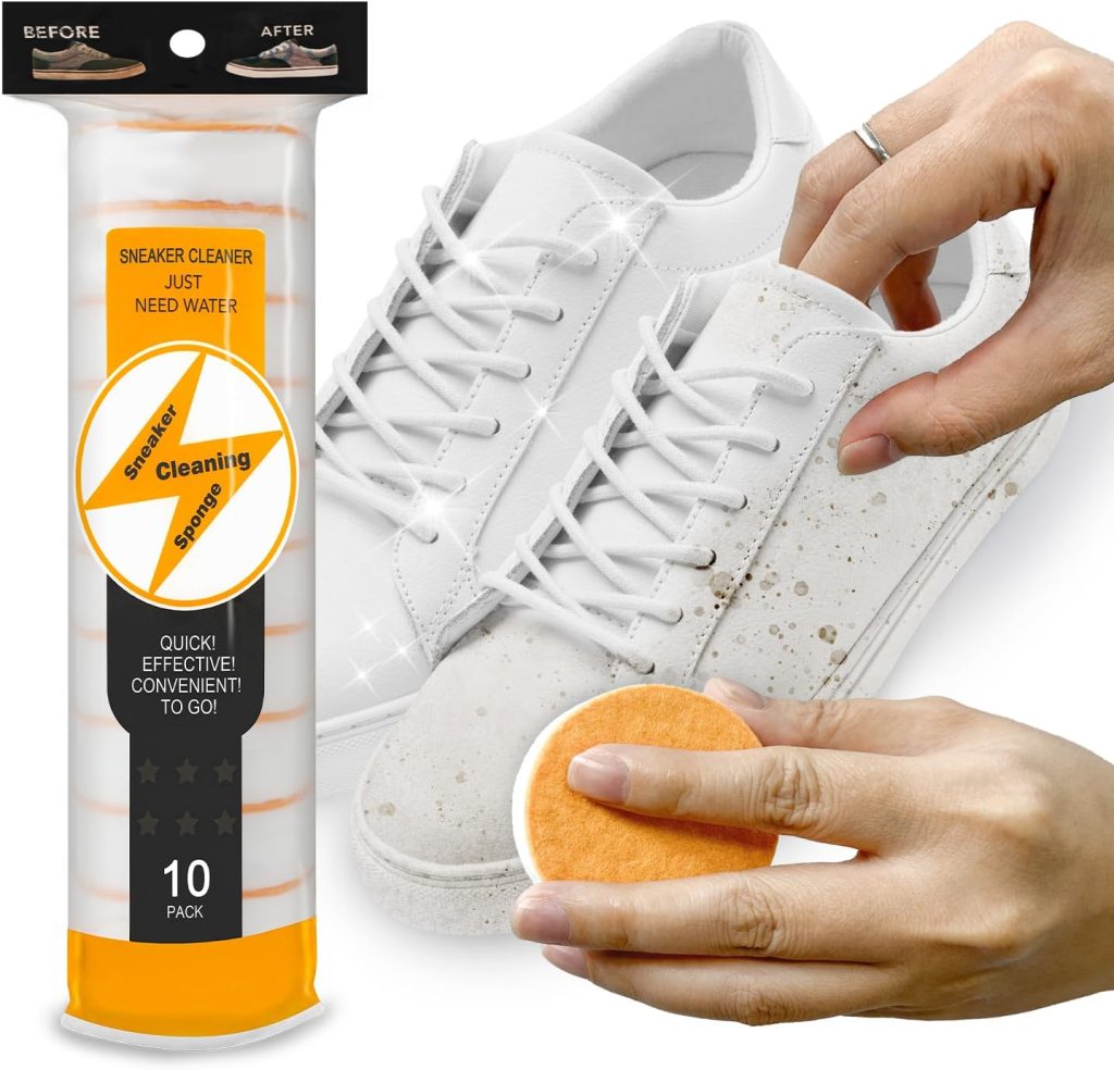 Pansonite Instant Sole and Sneaker Cleaner, Premium Dual-Sided Sponge Perfect for Shoe Cleaning