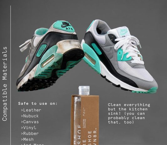 reshoevn8r shoe cleaning solution 8 oz sneaker cleaner shoe care for canvas leather mesh suede white nubuck shoes shoe c 3