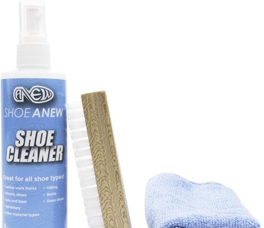 shoe cleaning kit for cleaning sneakers leather white shoes fabric and more with cleaning spray 8oz nylon brush microfib