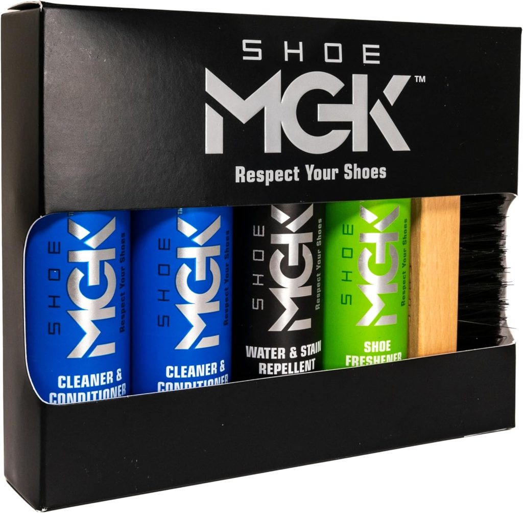 Shoe MGK Complete Kit - Shoe Care Kit to Clean, Protect and Refresh all white shoes, Leather Shoes, Sneakers, Dress Shoes, and More