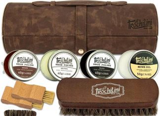 shoe shine kit 12pc set wleather shoe polish kit mink oil brushes and more for gentle care and cleaning