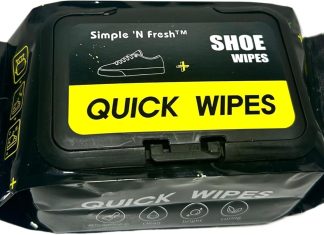 simple n fresh shoe wipes 1 pack 30 wipes quick wipes sneaker wipes travel disposable removes dirt stains