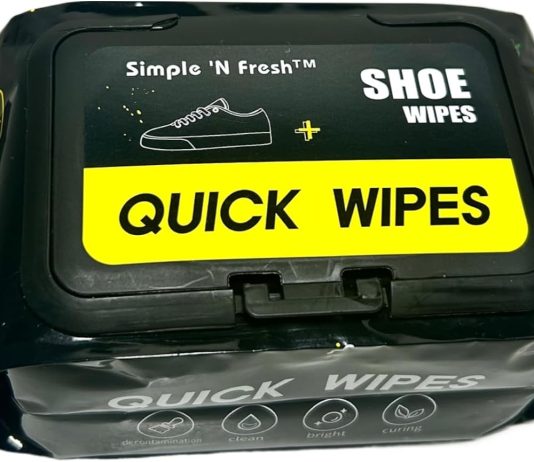 simple n fresh shoe wipes 1 pack 30 wipes quick wipes sneaker wipes travel disposable removes dirt stains